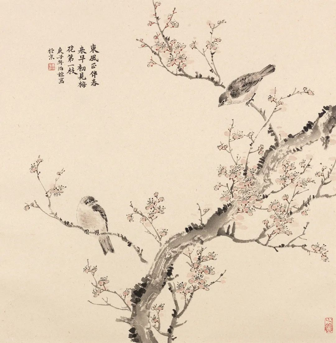 万树梅花月满天，青年画家李泊谊应邀参展“丹青颂中华——全国书画名家邀请展”