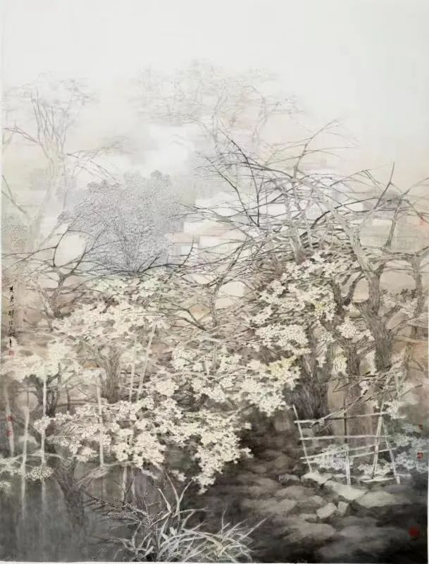 晕染江南烟景，著名画家陈危冰应邀参展“水墨方阵·盛世华章——全国水墨画名家邀请展”