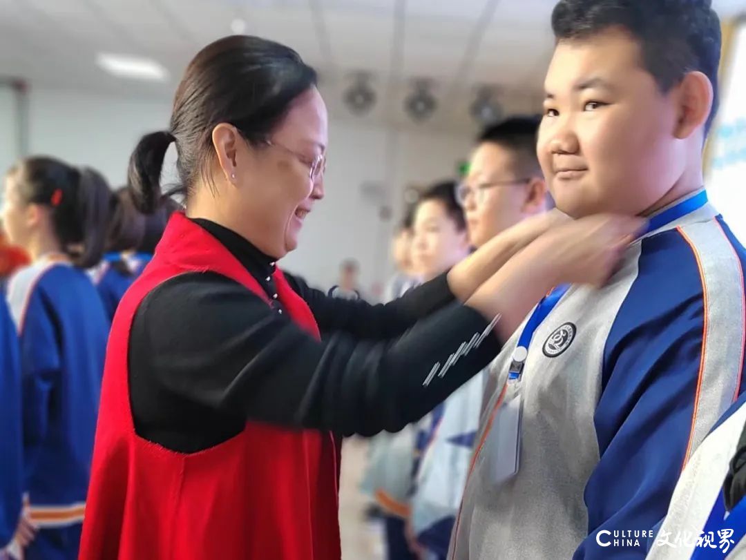 德州齐河县山师东海实验学校初中部学生会隆重欢迎新成员