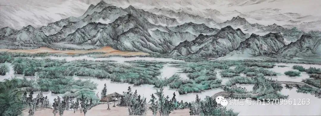 苍茫写万里江山，著名画家何占福受邀参展“臻美大境——当代中国山水画名家笔墨品鉴展”