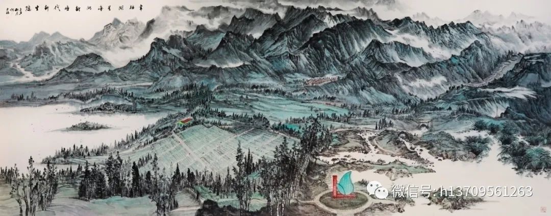 苍茫写万里江山，著名画家何占福受邀参展“臻美大境——当代中国山水画名家笔墨品鉴展”