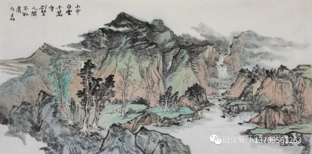 苍茫写万里江山，著名画家何占福受邀参展“臻美大境——当代中国山水画名家笔墨品鉴展”