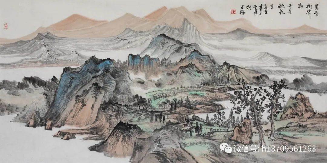 苍茫写万里江山，著名画家何占福受邀参展“臻美大境——当代中国山水画名家笔墨品鉴展”