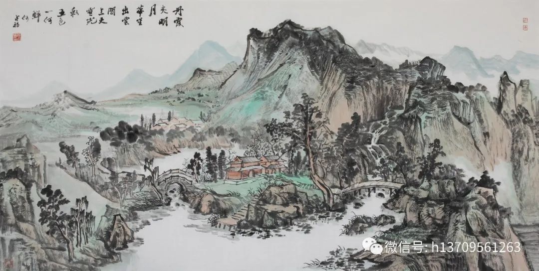 苍茫写万里江山，著名画家何占福受邀参展“臻美大境——当代中国山水画名家笔墨品鉴展”