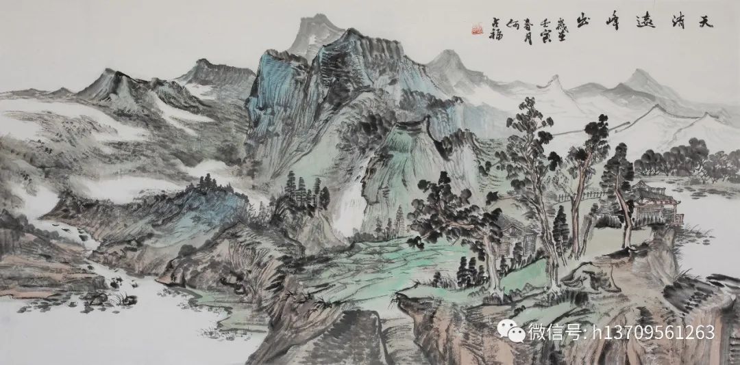 苍茫写万里江山，著名画家何占福受邀参展“臻美大境——当代中国山水画名家笔墨品鉴展”