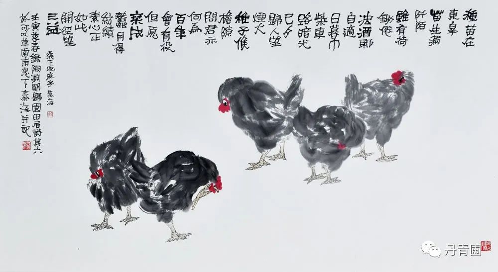 一唱雄鸡天下白——著名画家秦海画鸡作品选