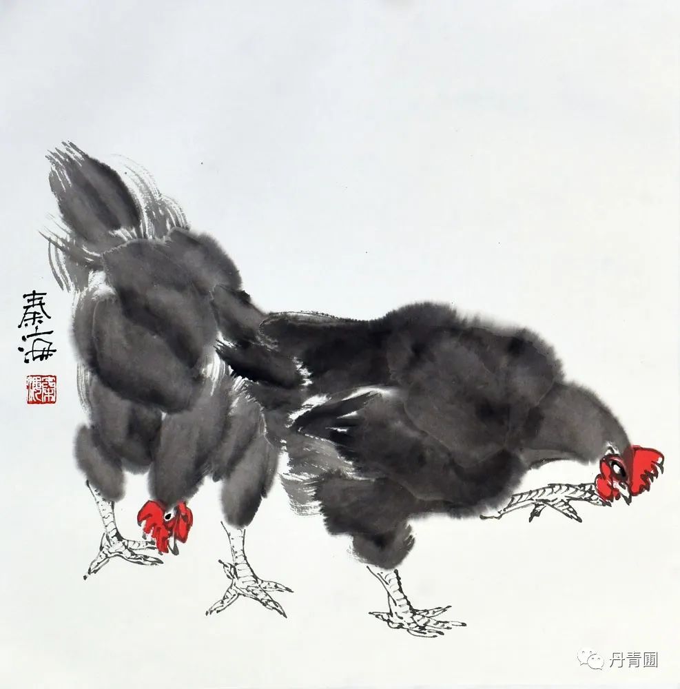 一唱雄鸡天下白——著名画家秦海画鸡作品选