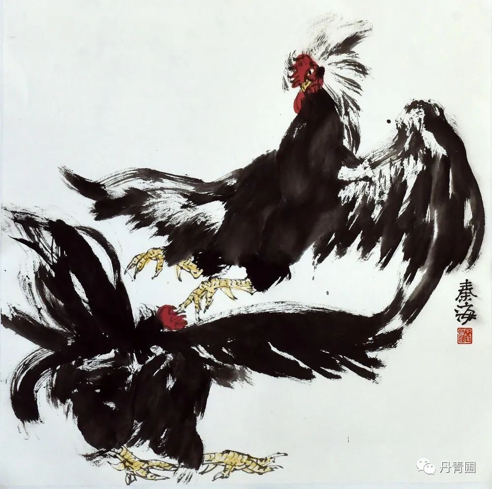 一唱雄鸡天下白——著名画家秦海画鸡作品选