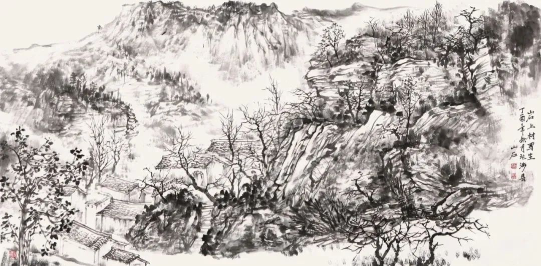 溪山晴岚，林谷清幽——著名画家吴山石作品欣赏