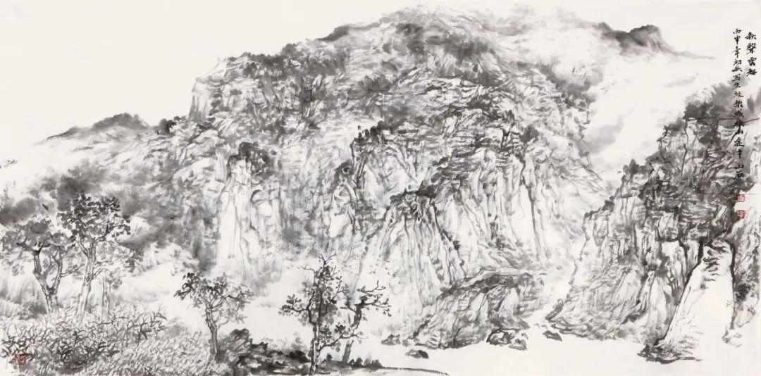 溪山晴岚，林谷清幽——著名画家吴山石作品欣赏