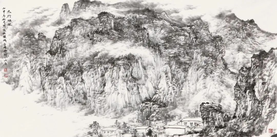 溪山晴岚，林谷清幽——著名画家吴山石作品欣赏