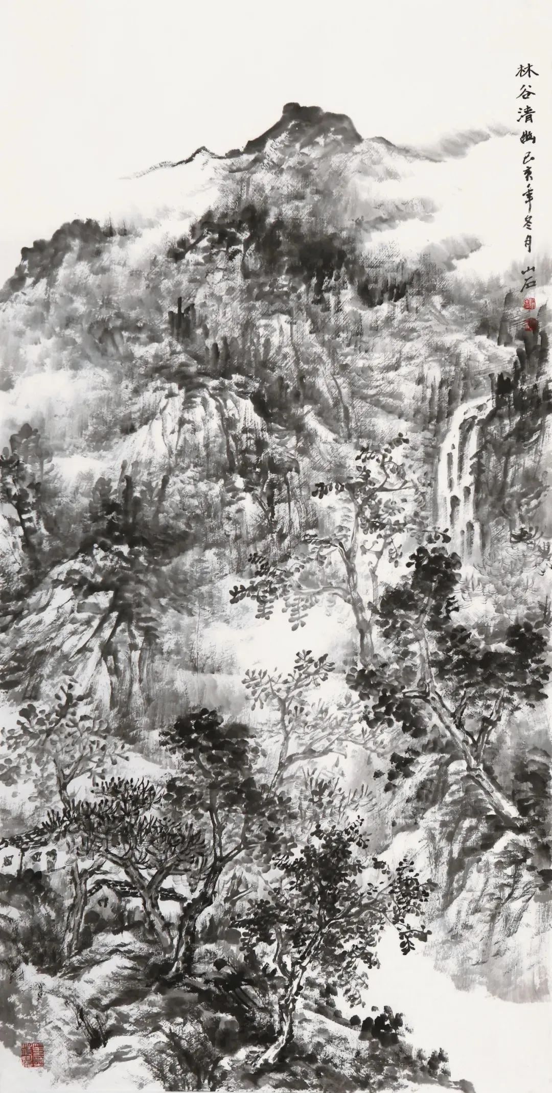 溪山晴岚，林谷清幽——著名画家吴山石作品欣赏