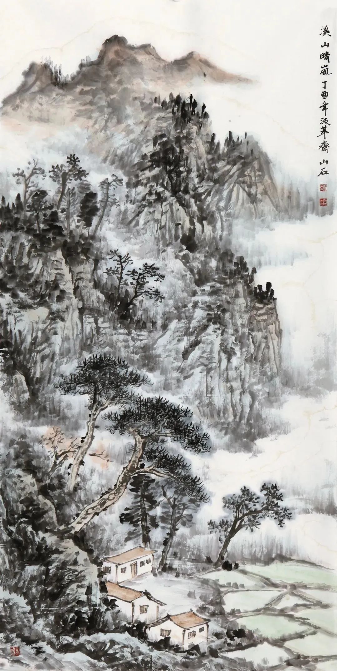 溪山晴岚，林谷清幽——著名画家吴山石作品欣赏