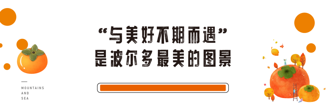 青岛波尔多·玺园的柿子红了，留给山鸟一整个甜蜜冬天