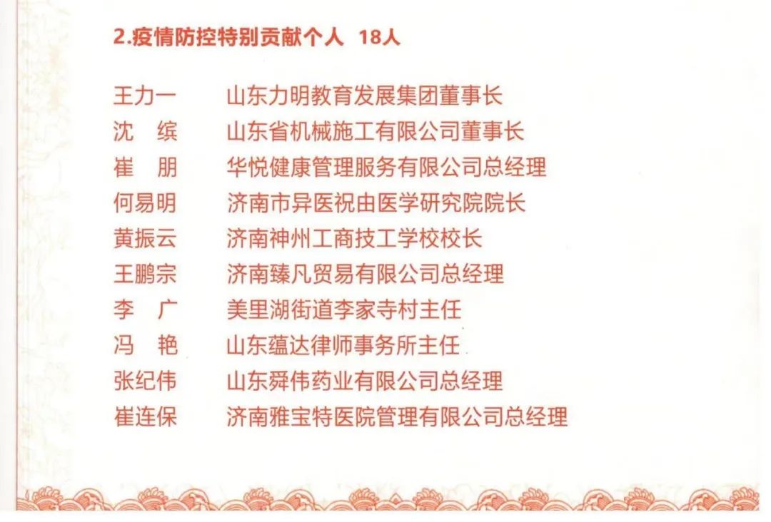 山东力明教育集团获评“2019—2021年度慈善先进工作单位”，董事长王力一荣获“疫情防控特别贡献奖”