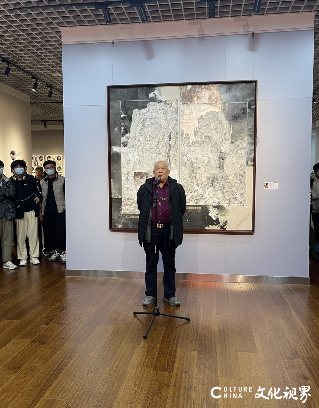 “山东省综合材料绘画高研班汇报展”昨日在济南开幕