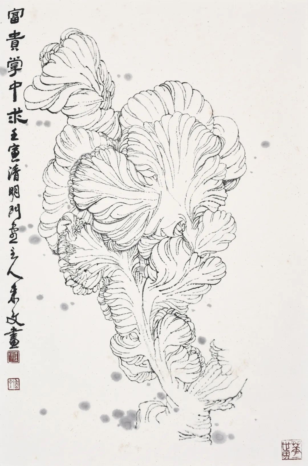 闽风意味   独领风骚——品读著名画家王来文的白描花鸟画