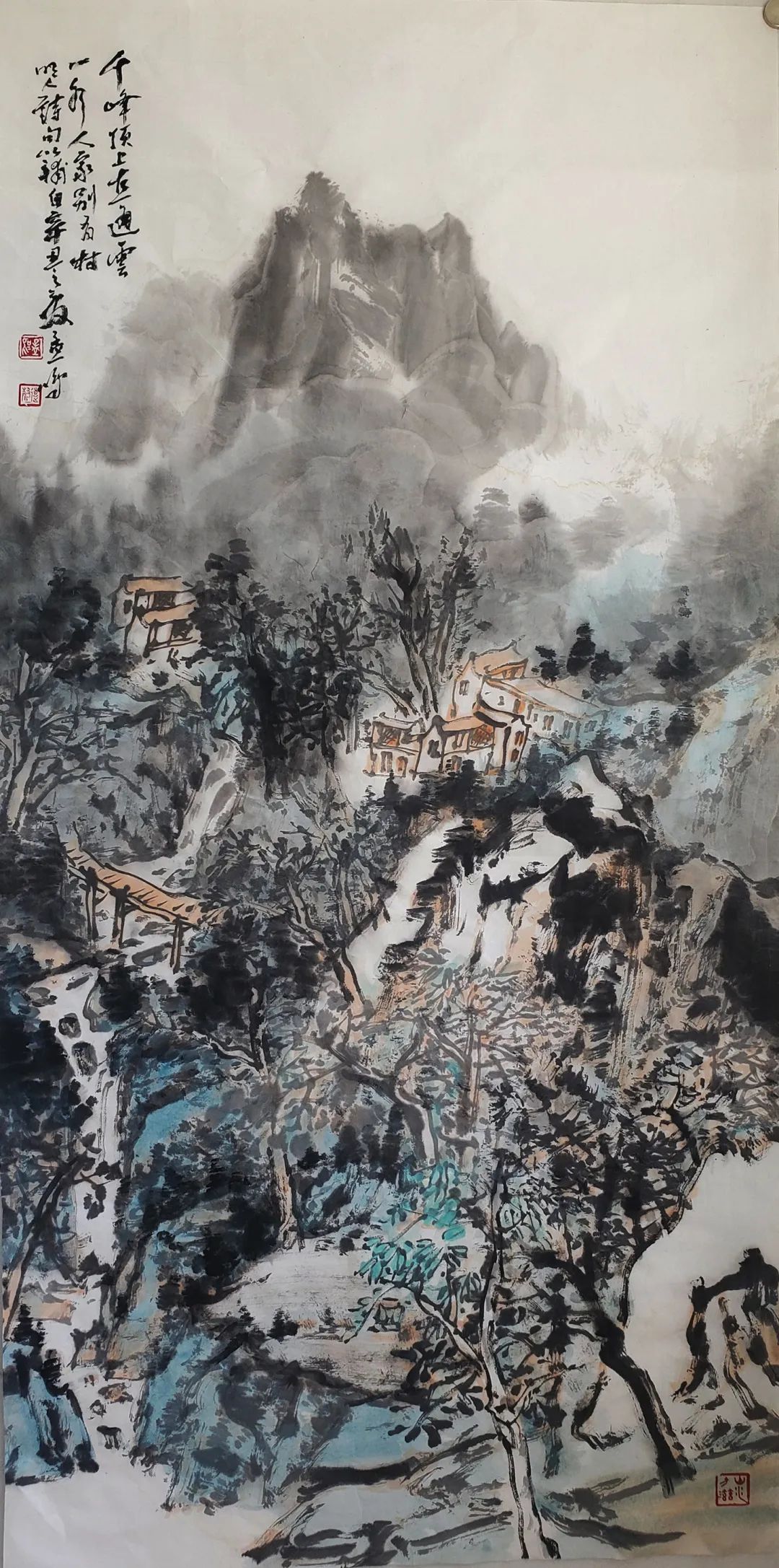 岱宗烟云，著名画家孟鸣应邀参展“翰墨华章——第四届中国画全国名家邀请展”