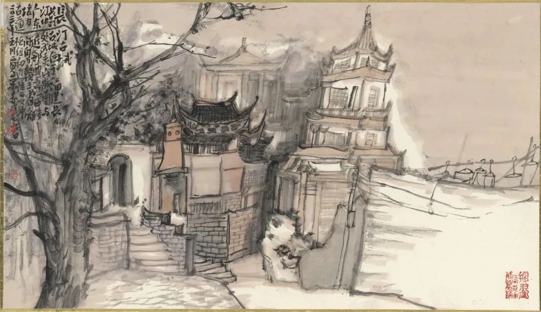 “美丽乡村——贾荣志中国画写生作品展”在济南陇泉美术馆开展