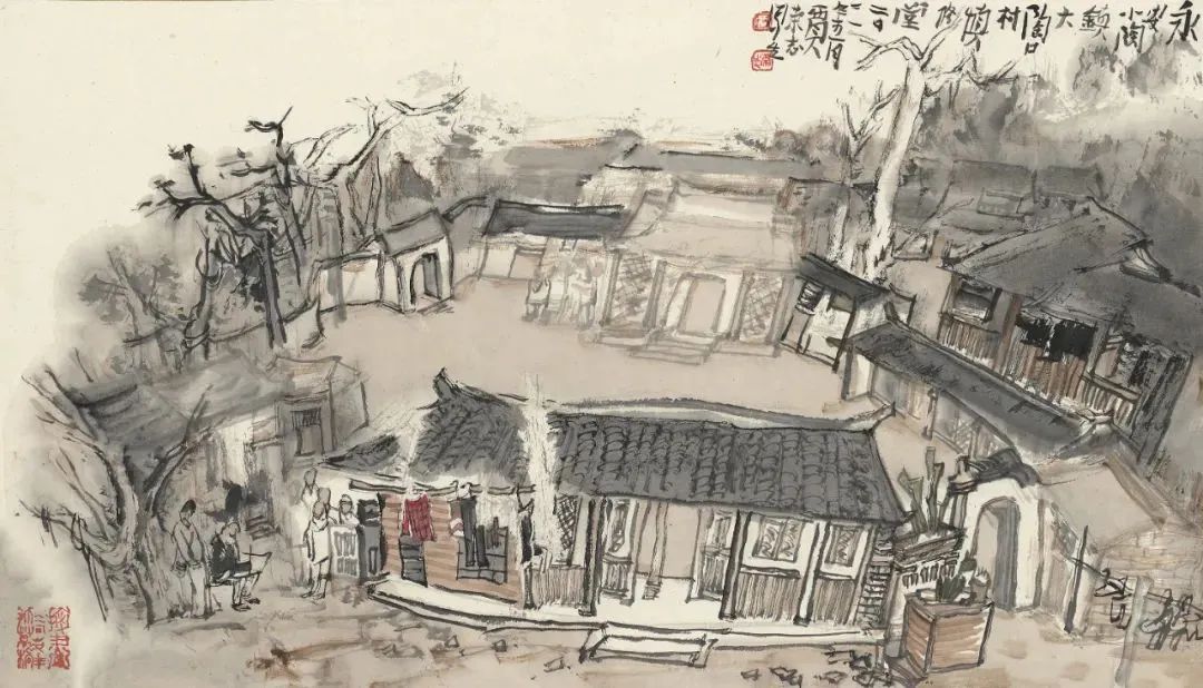 “美丽乡村——贾荣志中国画写生作品展”在济南陇泉美术馆开展