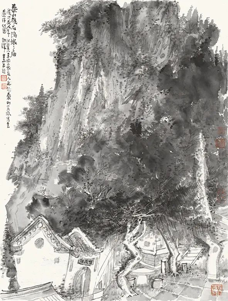 灵山吐翠，著名画家常朝晖受邀参展“笔间论道——中国画名家邀请展”