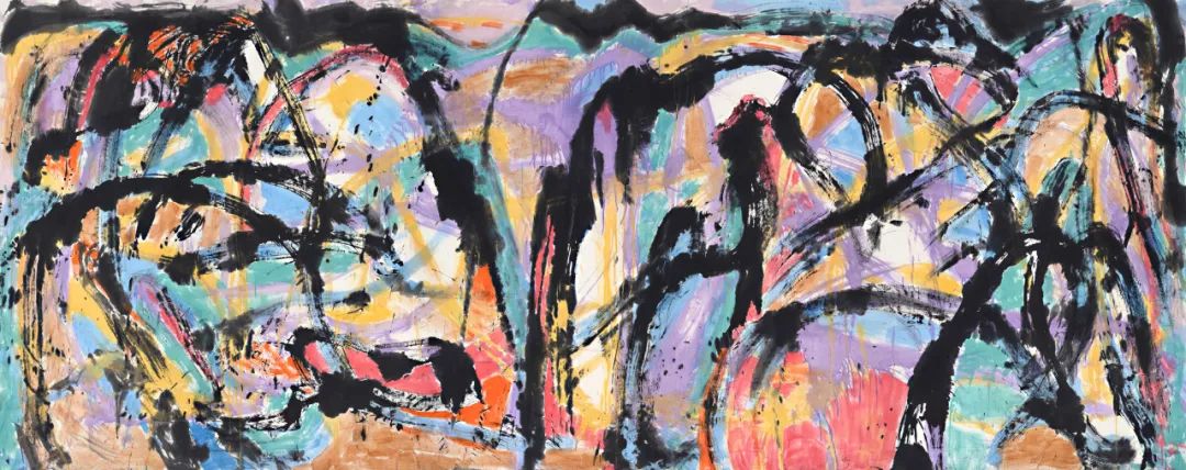 生命的启迪   形式的游离——著名艺术家王鲁湘抽象绘画艺术观感