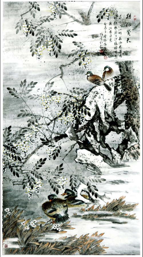 清新率真 古朴典雅——浅析著名画家李振存的花鸟画