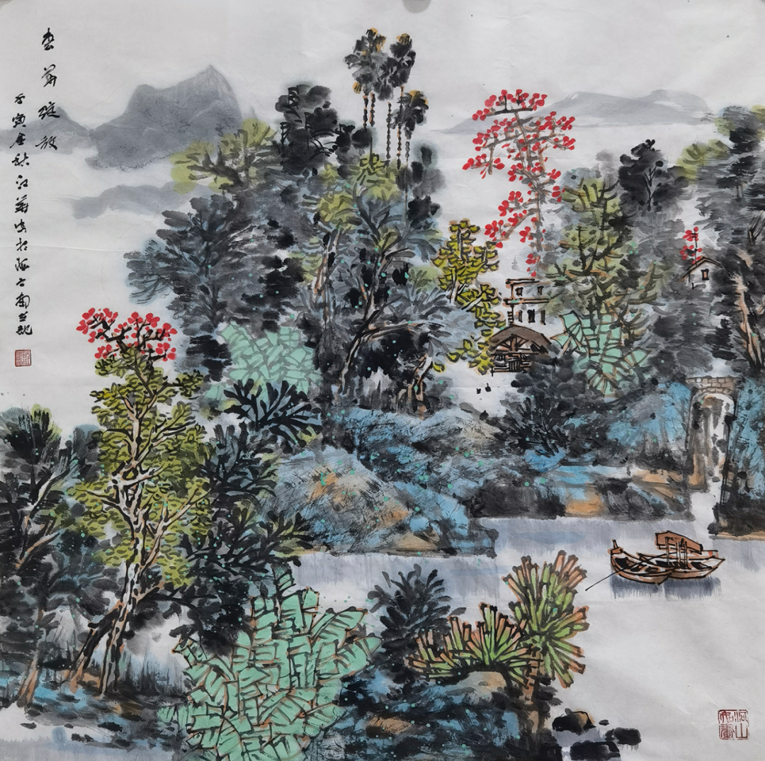 与天地精神共往来，著名画家阮江华应邀参展“臻美大境——2023 · 当代中国山水画名家笔墨品鉴展”