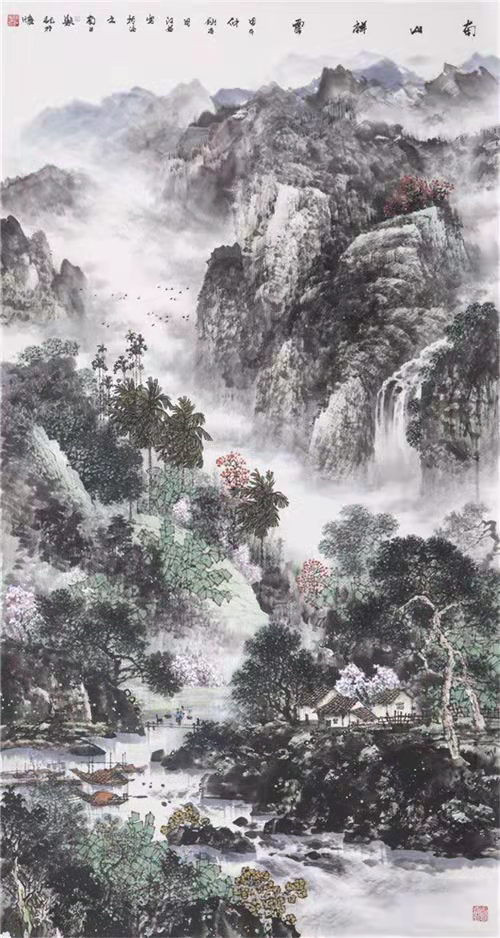 与天地精神共往来，著名画家阮江华应邀参展“臻美大境——2023 · 当代中国山水画名家笔墨品鉴展”