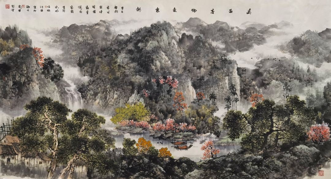 与天地精神共往来，著名画家阮江华应邀参展“臻美大境——2023 · 当代中国山水画名家笔墨品鉴展”