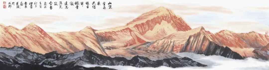 “远”与“留白”的多重表达——著名画家李兵水墨雪山的空间表现研究