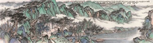 丹青映江山 奋进新征程，“信彼南山——石峰中国山水画作品展”在湖南省画院美术馆开展