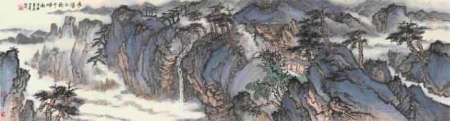 丹青映江山 奋进新征程，“信彼南山——石峰中国山水画作品展”在湖南省画院美术馆开展