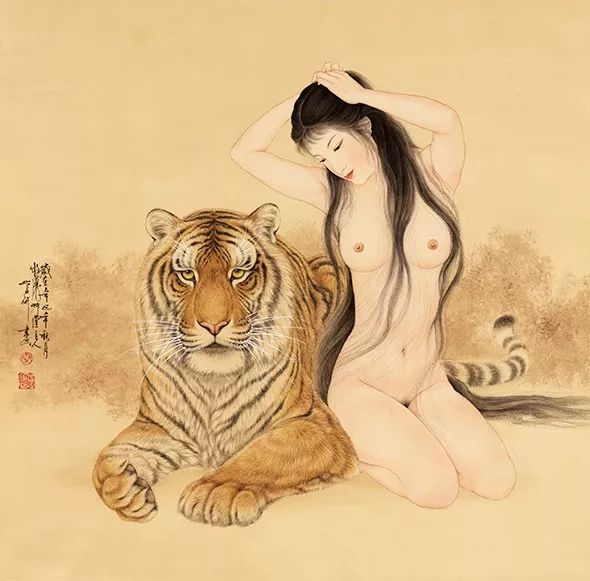 古意盎然  大美无言——著名画家秦学研新古典虎画艺术品鉴