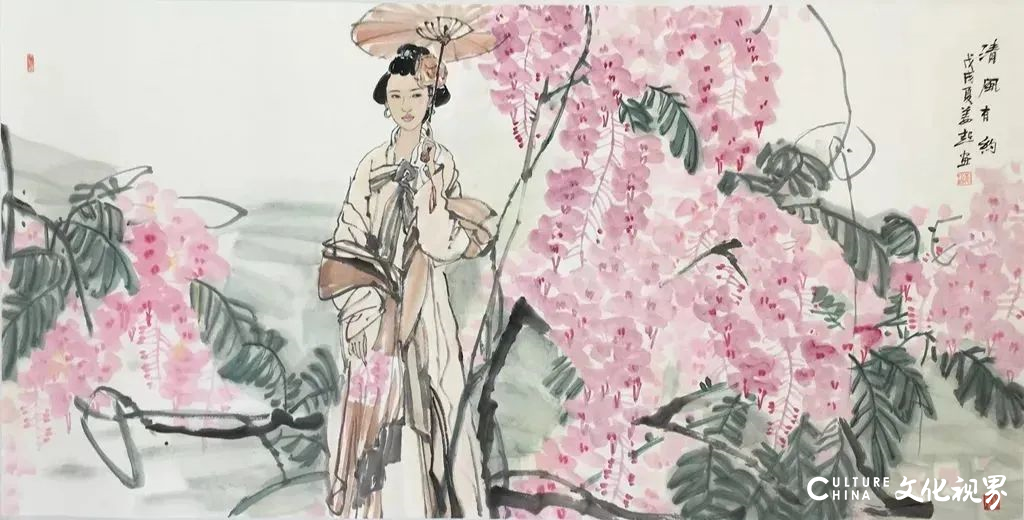 画阑幽处观美人，著名画家姜超应邀参展“翰墨华章——第四届中国画全国名家邀请展”