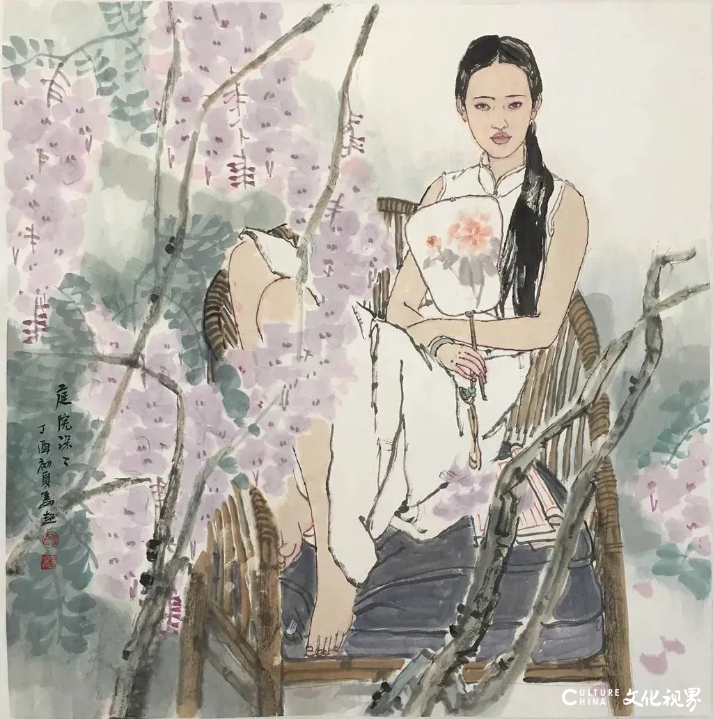 画阑幽处观美人，著名画家姜超应邀参展“翰墨华章——第四届中国画全国名家邀请展”