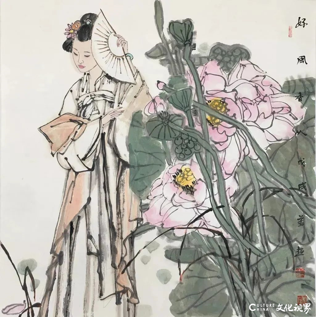 画阑幽处观美人，著名画家姜超应邀参展“翰墨华章——第四届中国画全国名家邀请展”