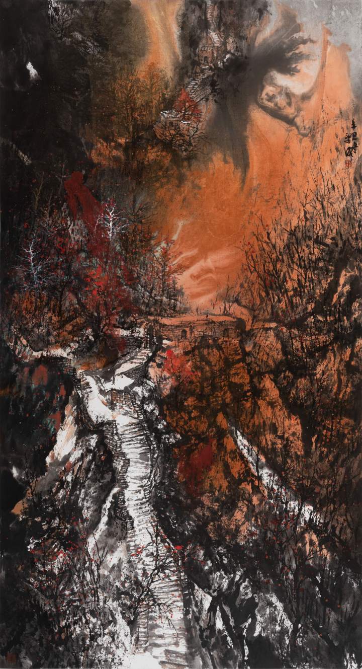 艺术境界的一大超越，著名画家梁明应邀参展“山水志——中国当代山水画九人展（第三回）”