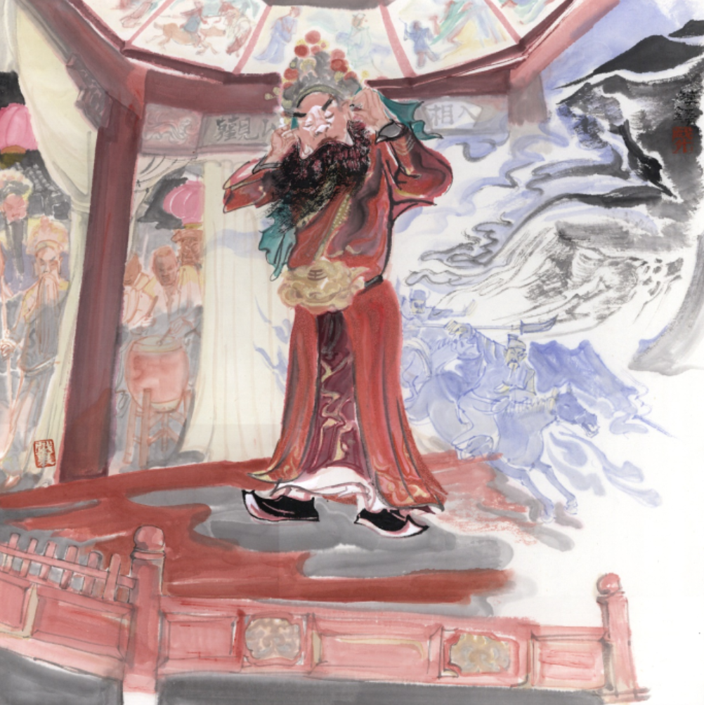 以岩作画，著名艺术家陈铎的武夷岩彩画惊艳了中国美术界