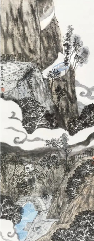 气象空灵  天地浩瀚——青年画家卢虓山水作品获众名家点赞