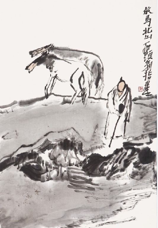 指墨开浑沌，泼彩彰精神——著名画家张志民的指墨山水品评