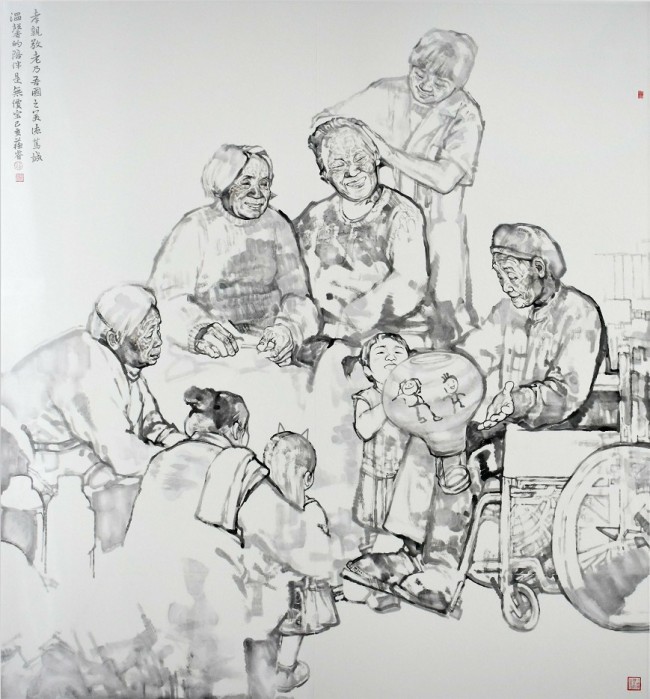 著名画家田黎明师生应邀参展“盛世传芳——当代中国画学派研究展”