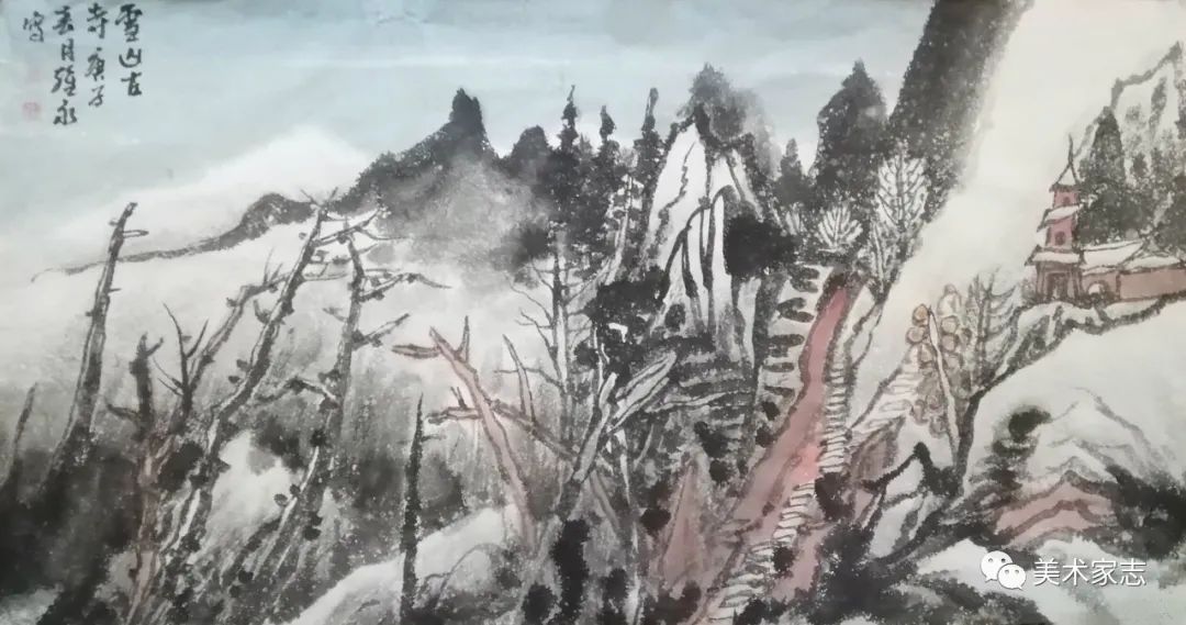 明月照积雪，朔风劲且衰——著名画家萧维永雪景山水中的雅士情怀和大家风范