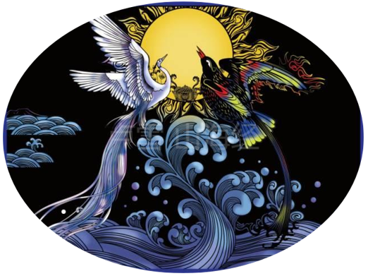镂山海精妙 绘神话经典——著名艺术家卢雪镂绘版《山海经》之《精卫填海》