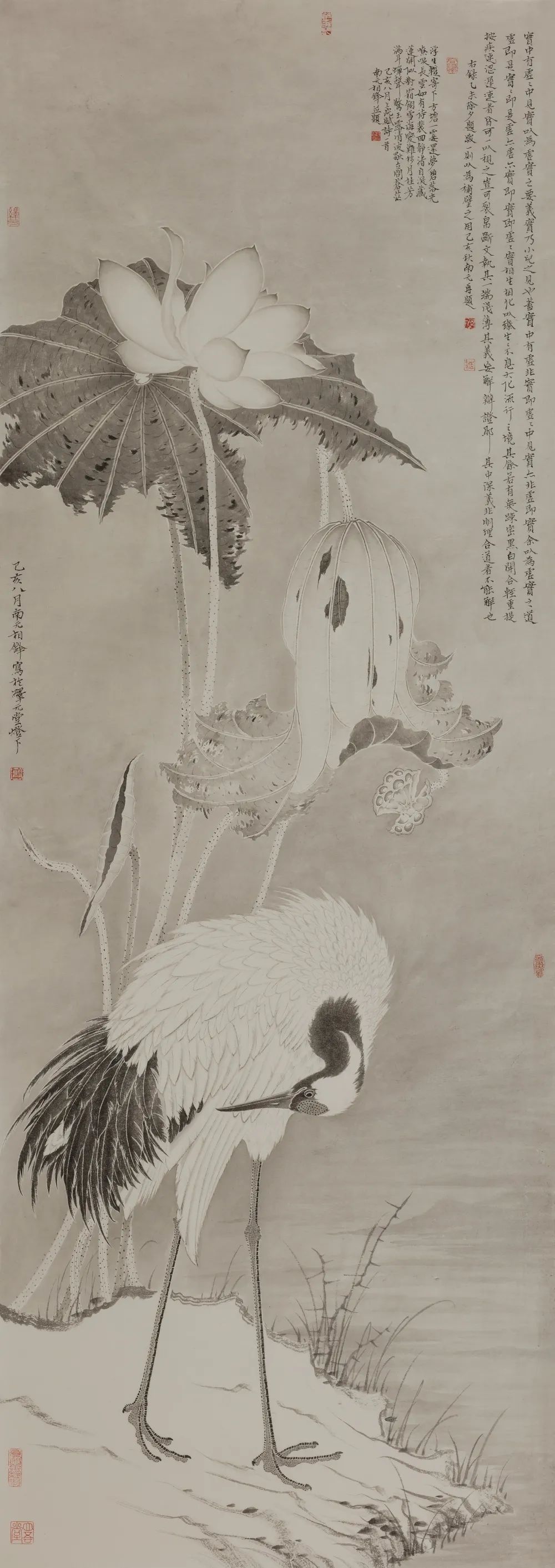 莲塘清影  芙蓉双凫，著名画家陈相锋应邀参展“上合之约·2022中国画博士学术邀请展”