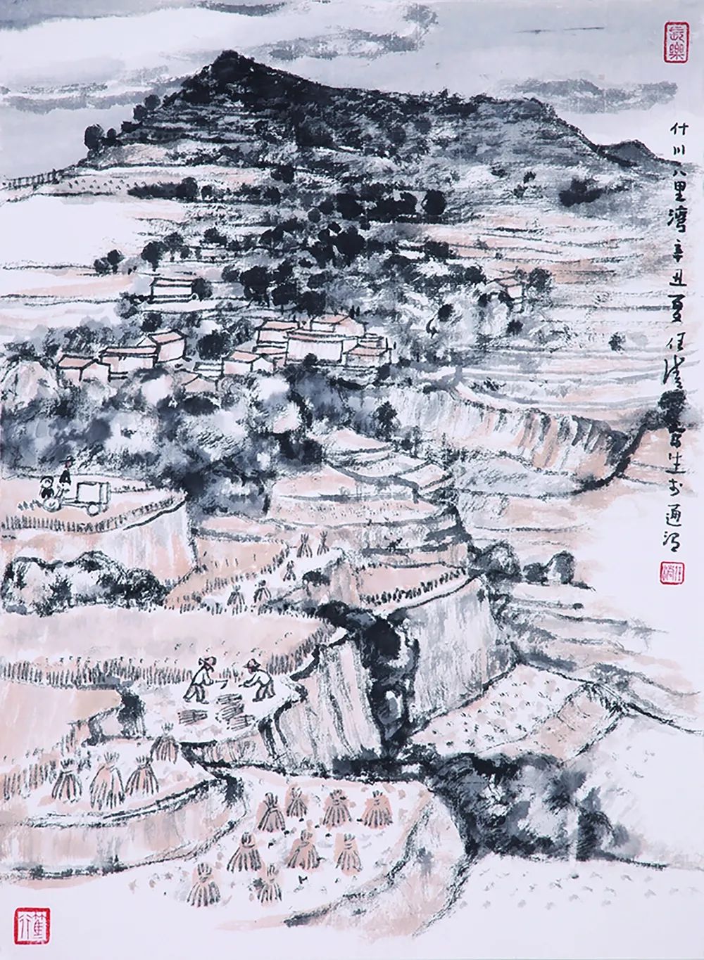 灵岩雪霁  江南写生，著名画家任清应邀参展“上合之约·2022中国画博士学术邀请展”