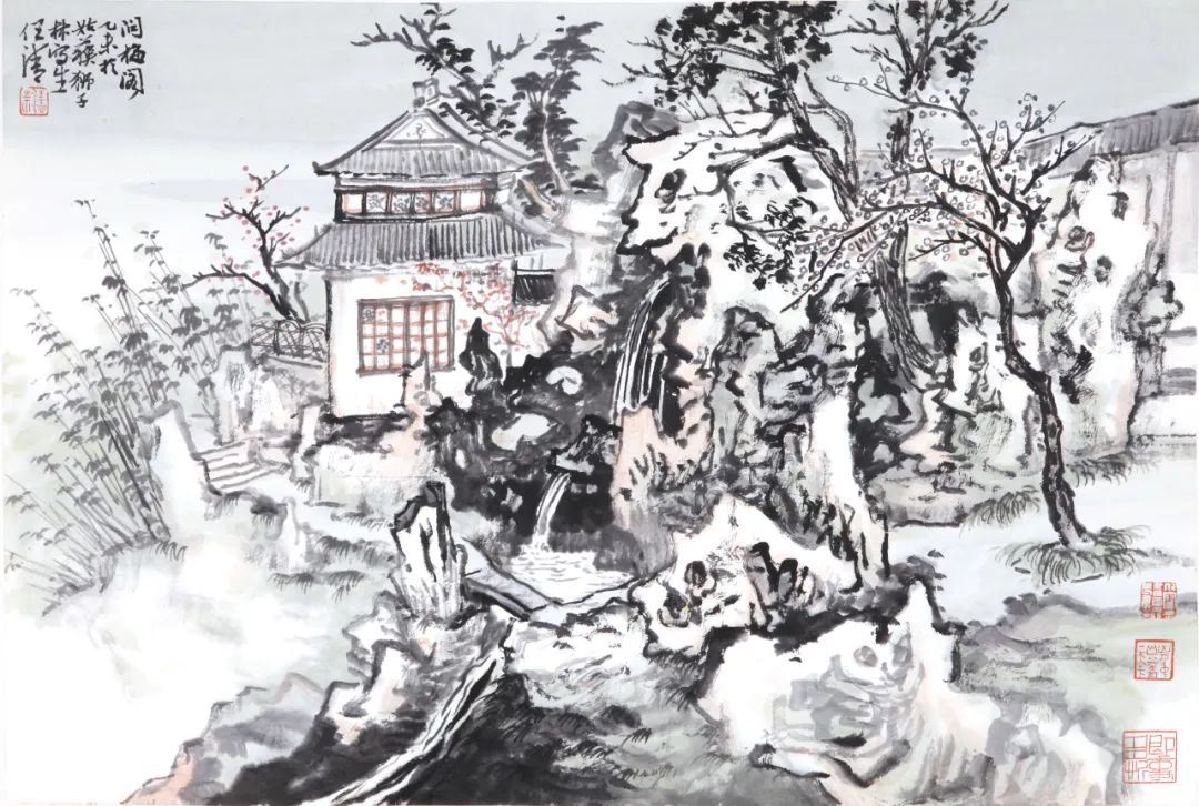 灵岩雪霁  江南写生，著名画家任清应邀参展“上合之约·2022中国画博士学术邀请展”