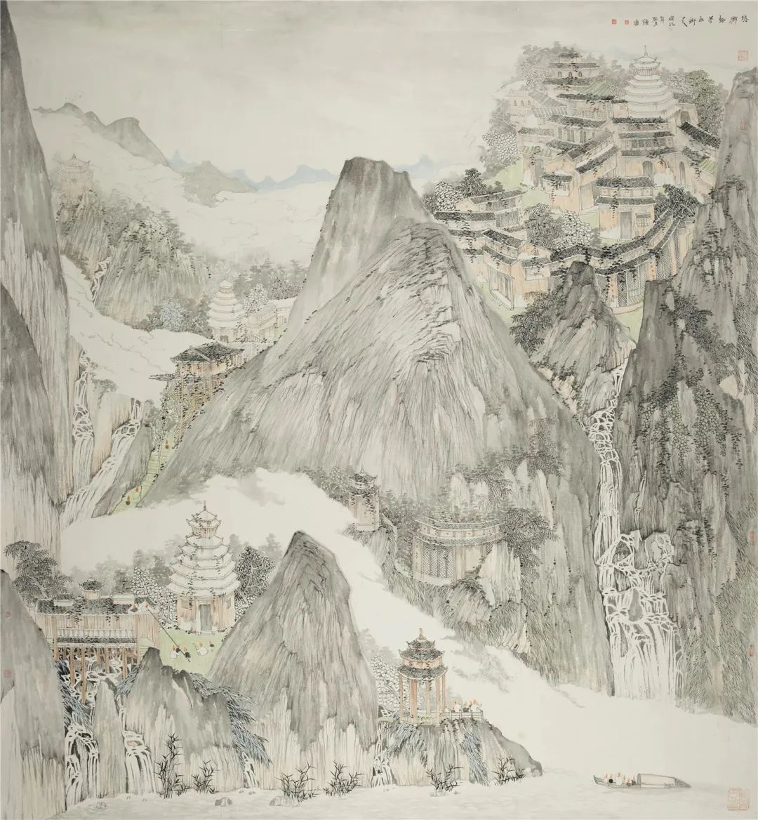 悠游翰墨  揽胜踏歌，著名画家钟涛应邀参展“上合之约·2022中国画博士学术邀请展”