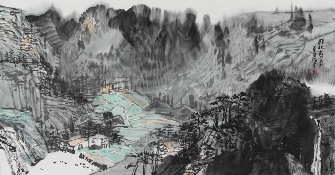 西画与国画的融合，著名画家韦俊平应邀参展“臻美大境·2023·当代中国山水画名家笔墨品鉴展”