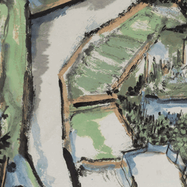 笔墨的凝结  自然的倒影——著名画家林容生的《一条小河》